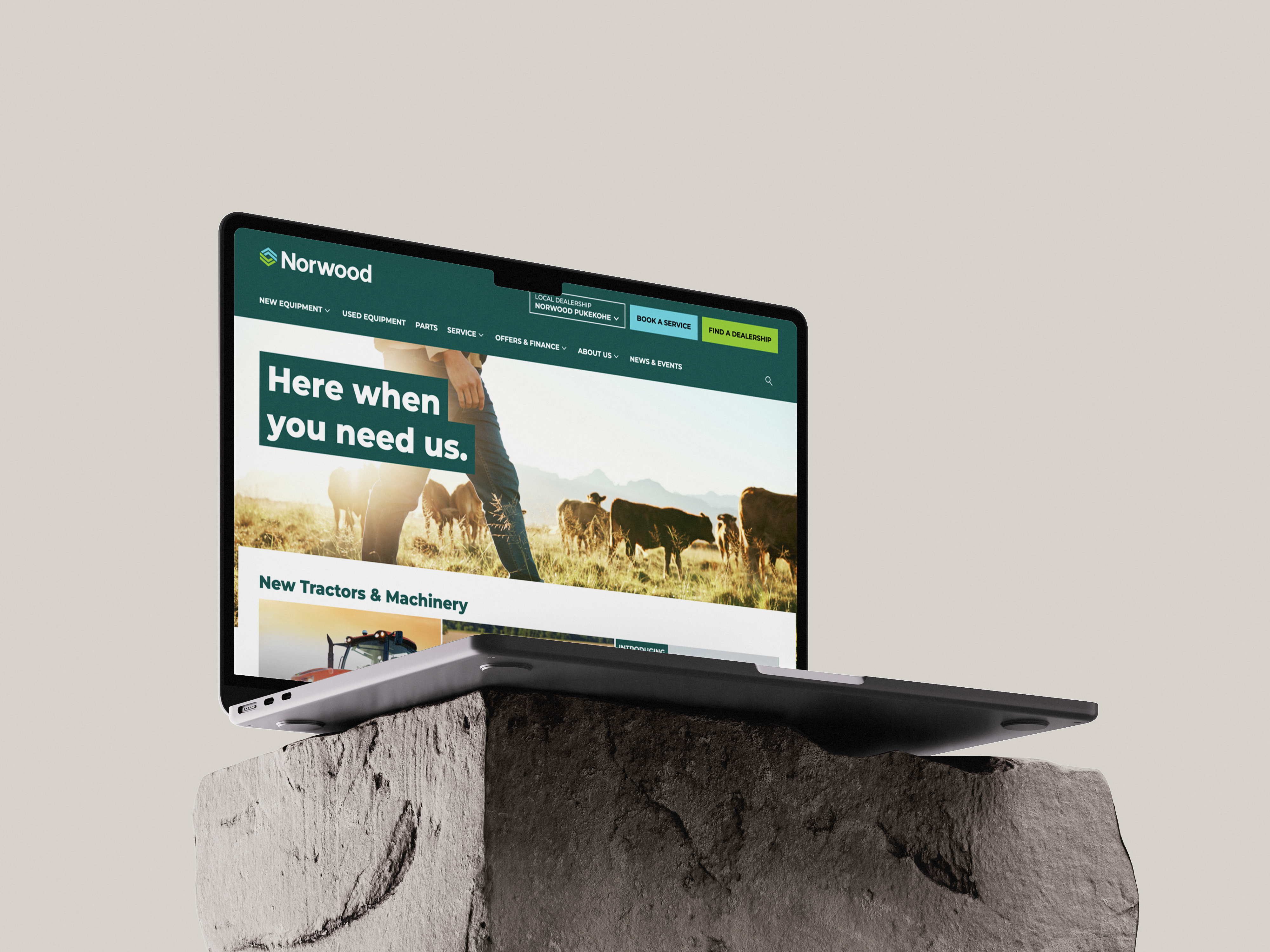 Norwood Website Homepage screenshot